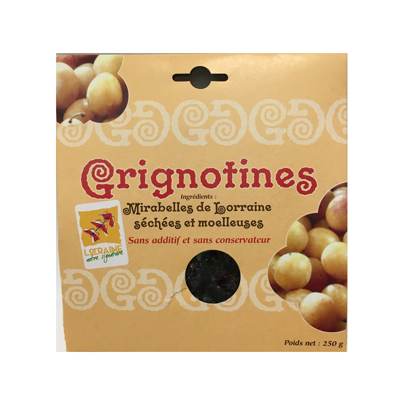 Grignotines (mirabelles séchées)